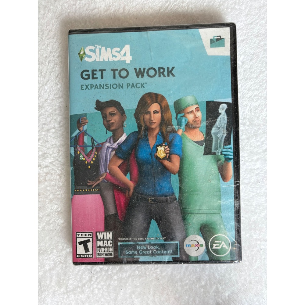 The‎ Sims 4 Get to Work Expansion Pack PC Mac DVD-ROM New Sealed EA Maxis Origin
